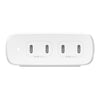 Belkin BoostCharge Pro 200W 4-Port USB-C GaN Desktop Charger - White (WCH015AUWH), 4 x USB-C, Intelligent Power Share, 2YR