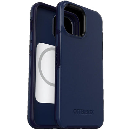 OtterBox Symmetry+ MagSafe Apple iPhone 13 Pro Max / iPhone 12 Pro Max Case Navy Cap (Blue) - (77-83602), DROP+ 3X Military Standard, 7 Years Warranty