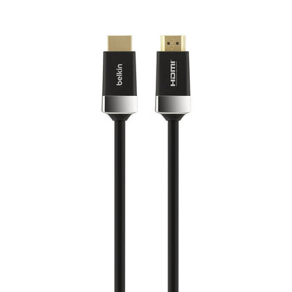 Belkin Advanced Series High Speed w/Ethernet HDMI Cable 4K/Ultra HD Compatible (2M) - Black(AV10050bt2M), 18Gbps Bandwidth, 2 Years Warranty