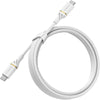 OtterBox USB-C to USB-C (2.0) PD Fast Charge Cable (2M) - White (78-52673),3 AMPS (60W), Samsung Galaxy, Apple iPhone, iPad, MacBook, 2 Years Warranty