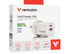 Verbatim 2 Port 35 Watt Portable GaN charger, 1 x USB-C PD 35w, 1x USB-A QC 3.0,