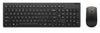 Lenovo Essential Wireless Combo Keyboard & Mouse Gen2 Low Profile Adjustable Tilt Leg Spill Resistant 1600DPI 3 buttons Optical Sensor 18mths Battery