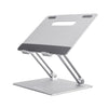 Simplecom CL520 Adjustable Aluminium Ergonomic Riser Stand for Laptop MacBook, Adj 15cm, Tilt, 10'-17', 4kg, 0.9kg, Airflow, Anti-slip, Silver.