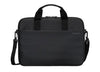 Targus 13-14' Intellect® Slim Briefcase Zippered padded front pocket Removable adjustable shoulder strap carry handles water-resistant fabric Black