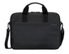 Targus 15'-16' Intellect® Slim Briefcase Zippered padded front pocket Removable adjustable shoulder strap carry handles water-resistant fabric Black