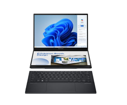 ASUS ZenBook Duo 14' UX84063K (2880 x 1800) OLED Touchscreen Display Intel Core Ultra 9 285H 32GB RAM 1TB SSD Intel Arc Graphics Win11 Home Laptop