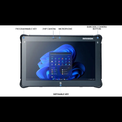 DURABOOK R11, 11.6'FHD,Intel® Pentium® Gold Processor, Windows 11, 8GB RAM, 128GB PCIe SSD,Wi-Fi 6E, Bluetooth v5.3, 2MP Front Camera, 3 year Warranty