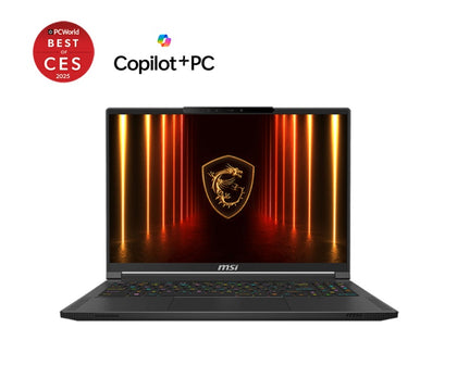 MSI Stealth Series Gaming Notebook 16' QHD AMD Ryzen™ AI 9 HX 370 Processor DDR5-6400 96GB SSD RTX 5070 GDDR7 8GB   Windows11 Pro (LS)