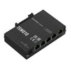 Teltonika DIN Rail Ethernet Switch, 5x Ethernet ports with speeds of up to 100 Mbps, Integrated DIN rail bracket, Plug and Play