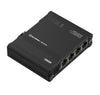 Teltonika DIN Rail Ethernet Switch, 4x Gigabit Ethernet with speeds of up to 1000 Mbpsl, Wide range of voltages, , PSU excluded