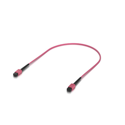 Ubiquiti Indoor OM4 Multi-mode Fiber Patch Cable, 0.5M, Single-pack, With MPO-12 Type B UPC Connectors, Designed For 100G Applications
