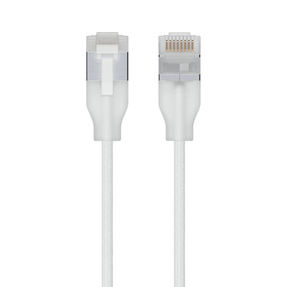 Ubiquiti UniFi Premium Patch Cable,1M, White, Ultra-Thin Braided Patch Cable, Designed Optimized 10 GbE Networking