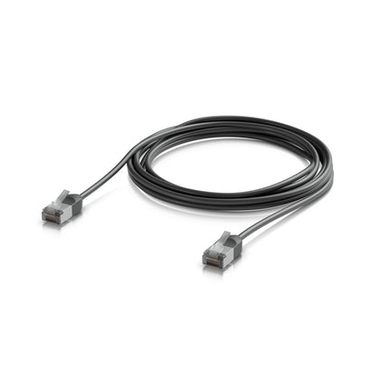 Ubiquiti UniFi Premium Patch Cable Outdoor, 3M,Black,Ultra-Thin, Rugged, Shielded Patch, Optimize, Perform Harshest Environments ,10 GbE Networking.