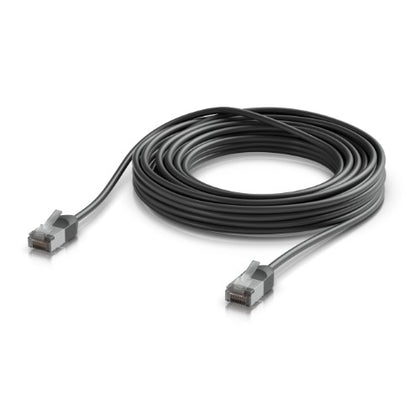Ubiquiti UniFi Premium Patch Cable Outdoor, 8M,Black,Ultra-Thin, Rugged, Shielded Patch, Optimized, Perform Harshest Environments ,10 GbE Networking.