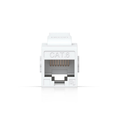 Ubiquiti Cat6 Keystone Coupler, 12-Pack, White, Pass-Through Cat6 Keystone Coupler For Connecting Pre-Terminated Ethernet Cables Seamlessly.