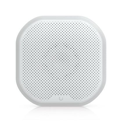 Ubiquiti Siren, White, All-weather SuperLink Siren Delivering 110 DB Alarm, Emergency LED Lighting Powered Using Battery, DC Input.