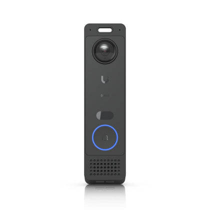 Ubiquiti G6 Entry, All-Weather, PoE+ Doorbell, Enhanced AI Detections, Two-Way Audio, Secondary Package Camera, Integrated Access Reader Capabilities.
