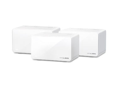 Mercusys Halo H90X(3-pack) AX6000 Whole Home Mesh Wi-Fi 6 System, 6000 Mbps Dual Band Wi-Fi, Up to 800 Square Meters, 1148/4804 Mbps, MU-MIMO (WIFI6)