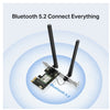 Mercusys MA80XE AX3000 Wi-Fi 6 Bluetooth 5.2 PCIe Adapter, 2402Mbps @5 GHz, 574Mbps @2.4GHz