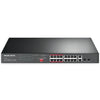 Mercusys MS118CP 16-Port 10/100Mbps + 2-Port Gigabit Rackmount Switch with 16-Port PoE+