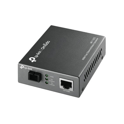 TP-Link MC112CS Media Converter SC WDM Monomodo Simplex 10/100Mbps RJ45 to 100M single-mode SC fiber Tx:1310nm Rx:1550nm up to 20km (LS)