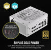 Corsair RMx Shift White Series, RM1000x Shift White, 1000 Watt, 80 PLUS GOLD Certified, Fully Modular Power Supply