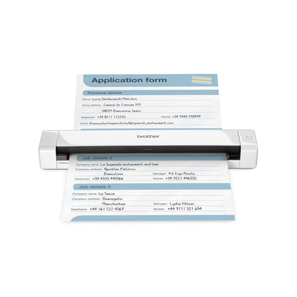 Brother DS-640 MOBILE DOCUMENT SCANNER 15 ppm Mono & Colour (300dpi) USB Bus Power
