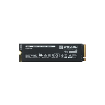 YMTC ZhiTai Ti600 SSD 1TB M.2 2280 YMTC QLC 3D NAND Flash PCIeTM Gen4 x4 NVMeTM 2.0 R/W 7,000MB/s 6,000 MB/s  400 TBW 5Y warranty (Bulk pack)