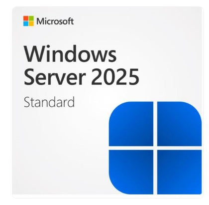 Microsoft Windows Server Standard 2025 64Bit English 1pk DSP OEI DVD 16 Core Product Key in pack