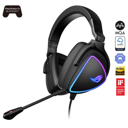 ASUS ROG Delta S Gaming Headset, USB-C/A, ESS 9281 QUAD DAC, 50mm, AI mic, 20–40kHz, 32Ω, RGB