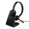 Jabra Evolve 65 TE Link390a Teams Stereo Stand Bluetooth Headset, 16-hour battery life, 30-metre wireless range, Passive Noise Cancellation BusyLight