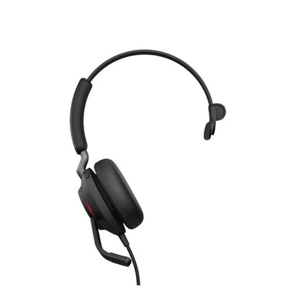 Jabra Evolve2 40 SE Wired USB-CA UC Mono Headset, 360° BusyLight, Noise Isolationg Ear Cushions, 2Yr Warranty, Plug-and-play,3-Microphone Technology