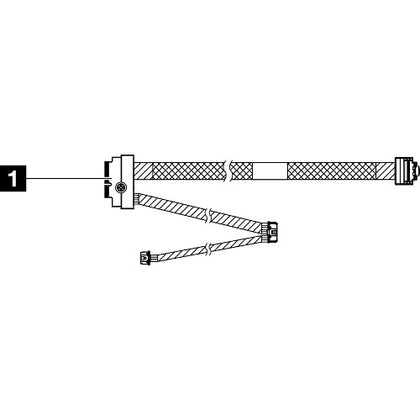 Lenovo ThinkSystem SR630 V3 M.2 NVMe 2-Bay RAID Cable Kit