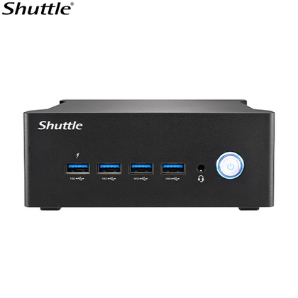 Shuttle NA10H7 Industrial Computer -AMD Ryzen R7-8845HS, 2x DDR5, 1x M.2 2280, 2x HDMI, 2x DP, 8x USB, 2x Realtek 2.5G LAN, 1x M.2 2230