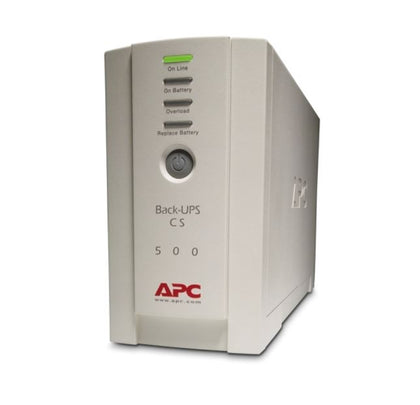 APC Back-UPS 500VA/300W Standby UPS, Tower, 230V/10A Input, 4x IEC C13 Outlets, Lead Acid Battery, User Replaceable Battery