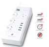 Sansai 4 Way Powerboard 4 Outlet 2×USB-A 2×USB-C Charging Ports Ports 10A 240V Individually Switched 2 extra spaced sockets 1M Length