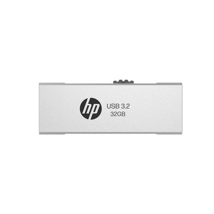 (LS) HP x818w 32GB USB 3.2 Flash Drive Silver Metal, PCBA 3.2 (LS> HPFD796L-32)