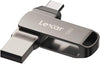 Lexar D400 128GB JumpDrive BL Titanium USB 3.1 Type-C, up to 130MB/s read  transfer content between your USB Type-CTM and Type-A devices.