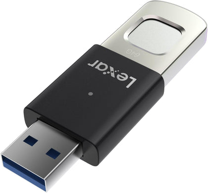 Lexar F35 PRO 64GB JumpDrive Fingerprint USB 3.2 Gen 1, up to 300MB/s read, 150MB/s write  transfer content between your USB Type-CTM and Type-A devic