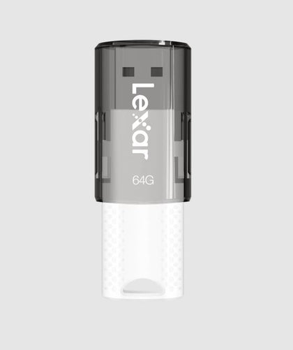 Lexar S60 64GB JumpDrive® USB 2.0 Flash Drive provides stylish, high-capacity portable storage, allowing you to easily transfer, store, and share file