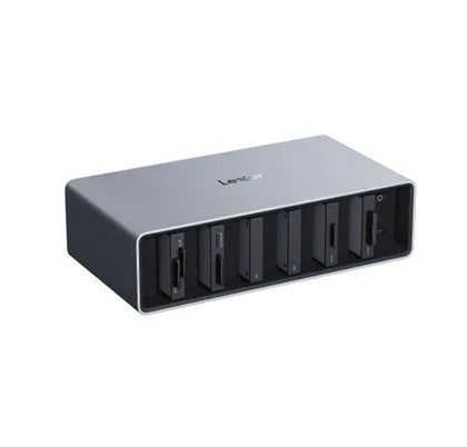 Lexar Professional Workflow with Thunderbolt4 uplink,6Module bay Maximum speed is up to 1050MB/s when pairing the portable SSD with Workflow