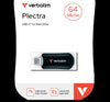 Verbatim Plectra USB-C Flash Drive Black 64GB