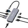 Verbatim USB-C Pro Multiport Hub 9 Ports,1 x HDMI, 1 x RJ45, 2 x USB-C 3.2 Gen2, 1 x USB-A 3.2 Gen2, 2 x USB-A 3.2 Gen1, 1 x SD card slot, 1 x microSD