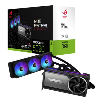 ASUS ROG Astral LC GeForce RTX™ 5090 32GB GDDR7, PCIe 5.0, 360mm AIO, 21760 CUDA, HDMI 2.1b, DP 2.1b, ARGB