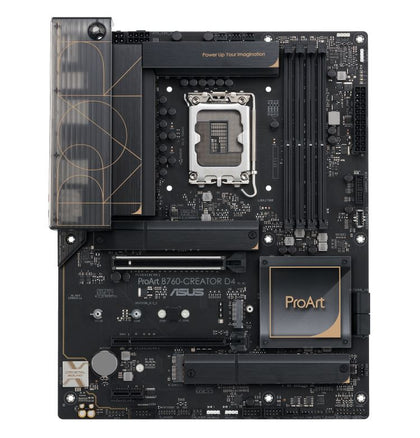 ASUS ProArt B760-CREATOR D4 enhanced motherboard designed for content creation workloads like virtual production.