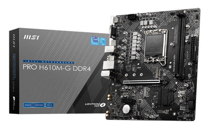 Check MSI PRO H610M-G DDR4 Intel LGA 1700 mATX Motherboard at Godmayes