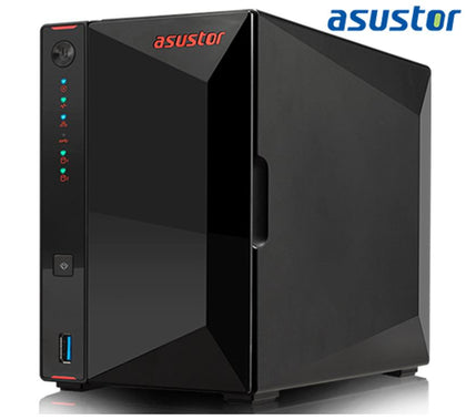 Asustor AS5202T 2 Bay Nimbustor 2 NAS Intel Celeron J4005 Dual Core 2.0 Ghz 2GB DDR4 4K HDMI2.0a  2x2.5GbE 3xUSB3.2 WoW 4K ~AS3302T (LS) Asustor