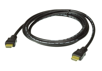 Aten 15m High Speed HDMI Cable with Ethernet, supports up to 4096 x 2160 @ 30Hz, High quality tinned copper wire with Gold-plated connectors Aten