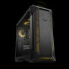 ASUS GT501 TUF Gaming Case Grey ATX Mid Tower Case With Handle, Supports EATX, Tempered Glass Panel, 4 Pre-Installed Fans 3x120mm RBG 1x140mm PWN ASUS