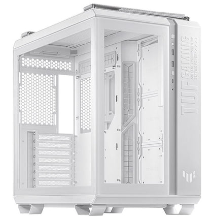 ASUS GT502 TUF Gaming Case White ATX Mid Tower Case,Tool-Free Side Panels,Tempered Glass,8 Expansion Slots,4 x 2.5'/3.5' Combo Bay ASUS